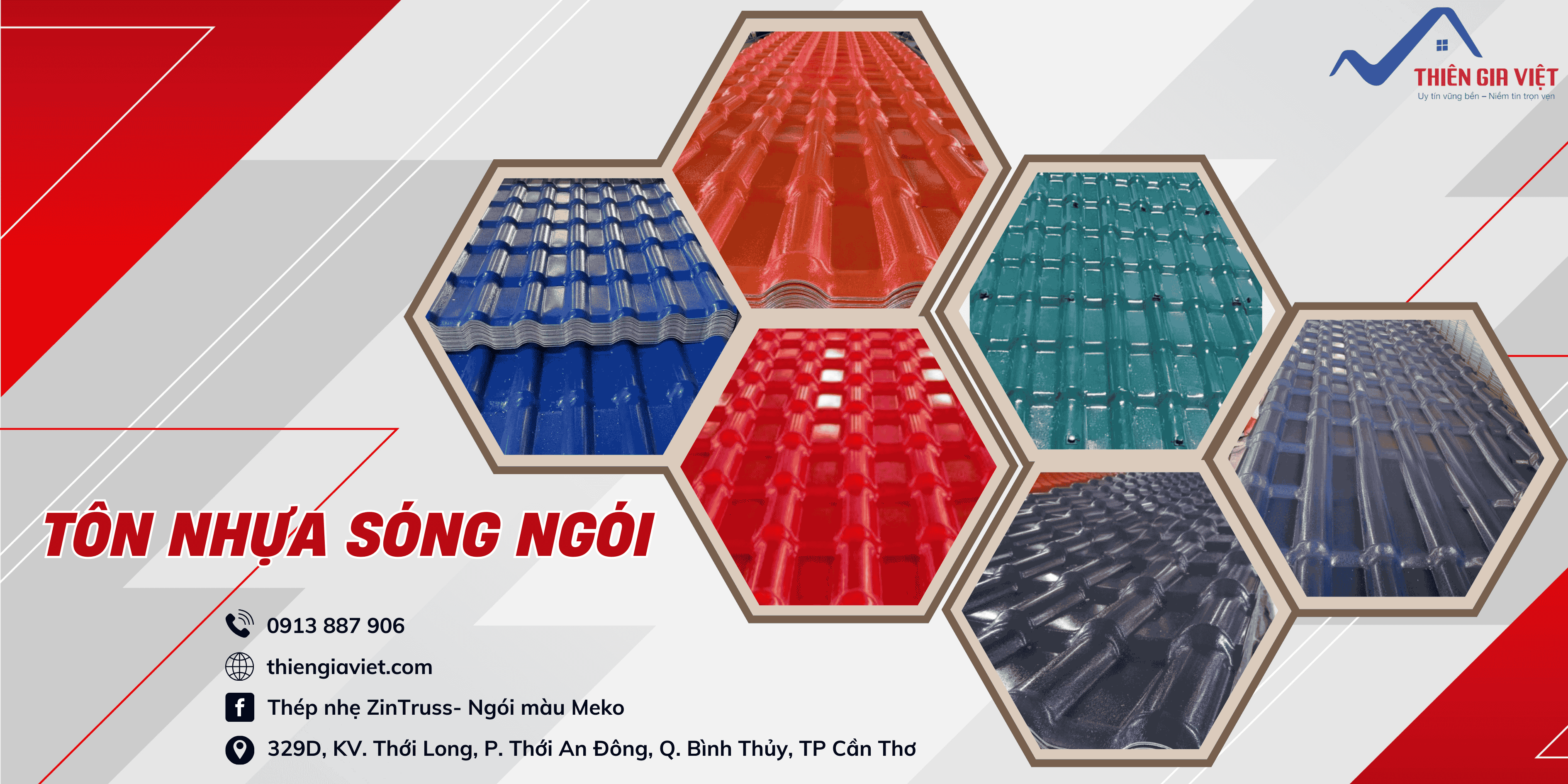 Tôn nhựa sóng ngói